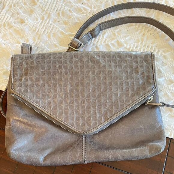 hobo purse gray crossbody clutch Excllnt - Picture 1 of 9